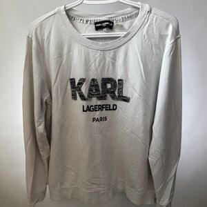 Karl Lagerfeld White Tee with Black Label